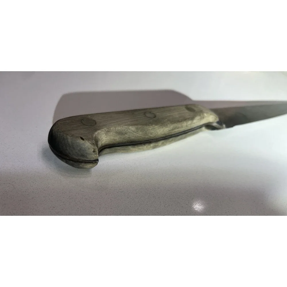 Rare Edelweiss-Solingen, Columbia Cutlery 10 inch Carbon Steel Butcher Knife